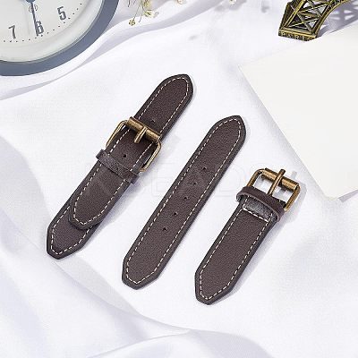 6Pcs Imitation Leather Toggle Buckle LS-FIND-FG0001-29-1