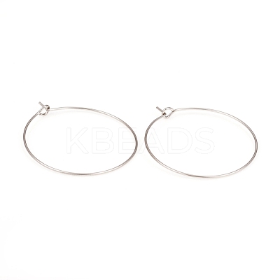 316L Surgical Stainless Steel Hoop Earring Findings STAS-G229-07P-04-1