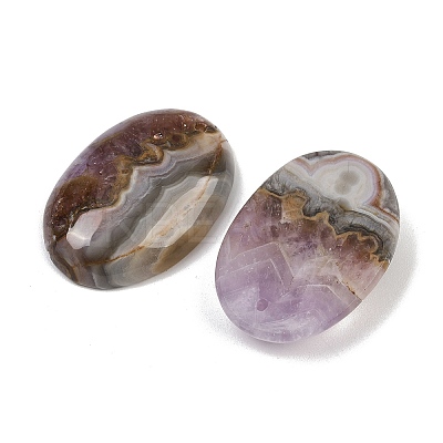 Natural Amethyst Lace Agate Pendants G-A244-12A-01-1