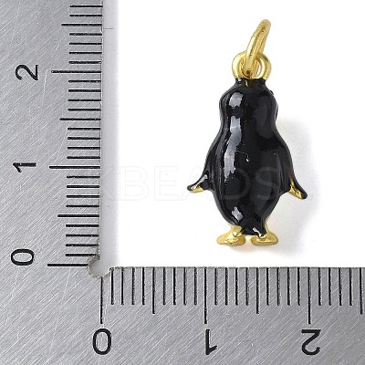 Brass Enamel Pendants KK-D350-01B-1