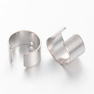 Platinum Color Brass Ear Cuff Findings X-KK-1642-N-1
