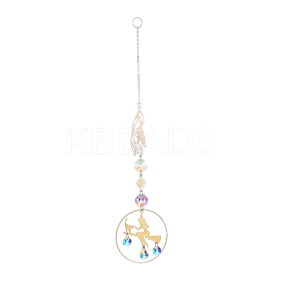 Brass Big Pendant Decorations LS-HJEW-M005-01G-01-1