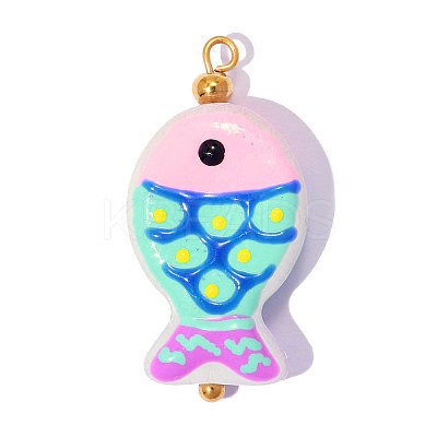 304 Stainless Steel with Glass Pendants GL-OY001-04G-02-1