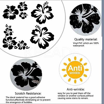 4Pcs 4 Styles PET Waterproof Self-adhesive Car Stickers DIY-WH0308-225A-097-1
