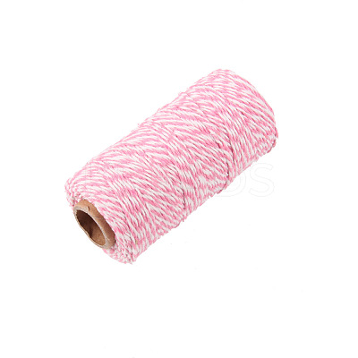 Two Tone Striped Cotton String Threads OCOR-WH0032-35H-1