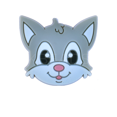 Cat Head Silicone Beads FIND-SZC0014-280-1