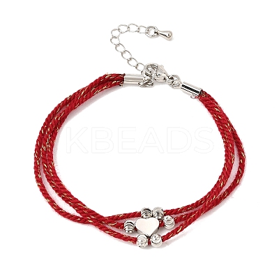Polyester Multi-Strand Bracelets FB-CBA983F-02P-06-1