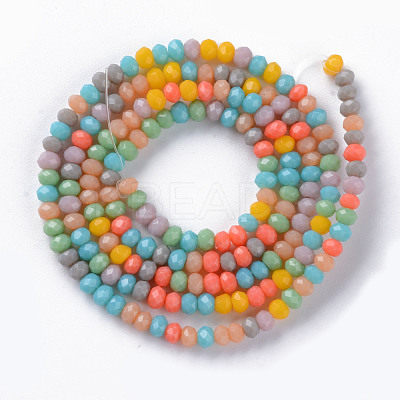Opaque Glass Beads Strands GLAA-T006-09-B01-1