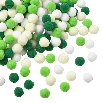 400Pcs 4 Colors Polyester Pom Pom Ball DIY-SC0031-36-1
