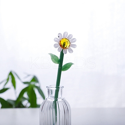 Handmade Glass Flower Decoration PW-WG63267-22-1
