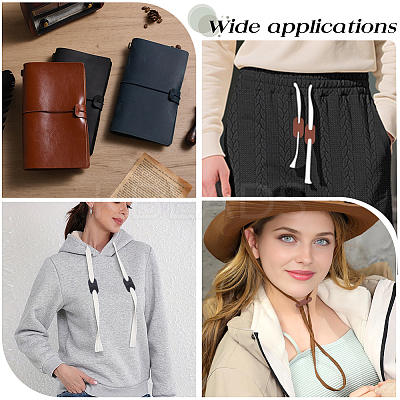 50Pcs 2 Colors 2-Hole PU Leather Buttons BUTT-CL0001-05B-1