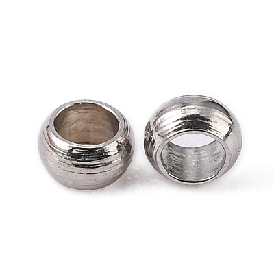 Non-Tarnish 304 Stainless Steel Spacer Beads X-STAS-R065-30-1