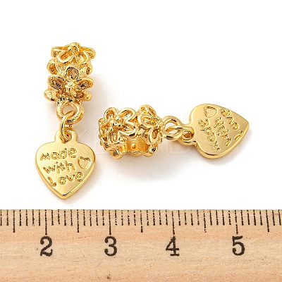 Tibetan Style Alloy European Dangle Charms PALLOY-F199-22G-1