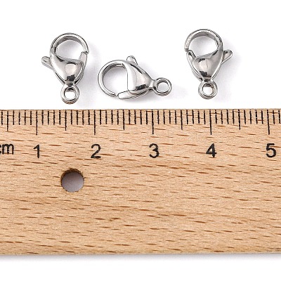 Tarnish Resistant 304 Stainless Steel Lobster Claw Clasps LS-STAS-M262-01-13mm-1