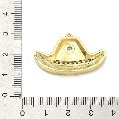 Brass Enamel Pendants KK-B171-02G-02-1