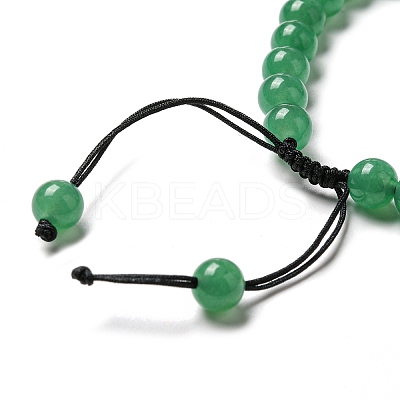 Natural Mixed Stone Column Link Bracelet BJEW-G687-01A-1