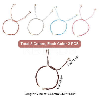 Adjustable Braided Polyester Cord Bracelet Making AJEW-PH0001-48-1