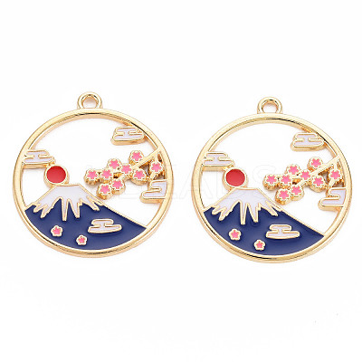 Alloy Enamel Pendants LS-ENAM-S126-112-NR-1