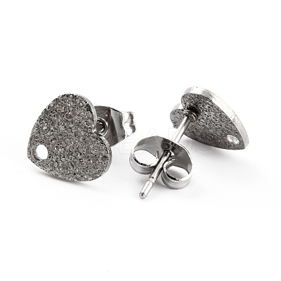 Non-Tarnish 304 Stainless Steel Stud Earring Findings EJEW-O104-07P-1