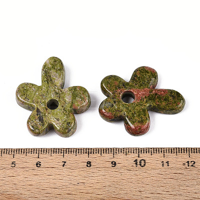 Natural Unakite Pendants G-T142-44I-1