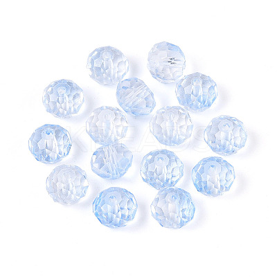 Baking Paint Transparent Glass Beads X1-GLAA-N011-10mm-04-1