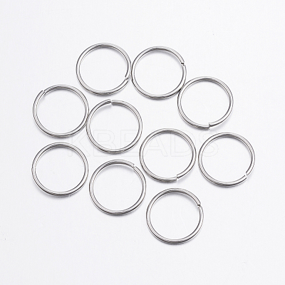 Tarnish Resistant 304 Stainless Steel Open Jump Rings A-STAS-P151-05-1