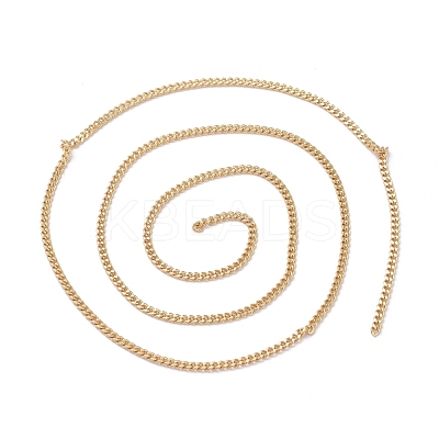 3.28 Feet Brass Curb Chains X-CHC-G005-05G-1