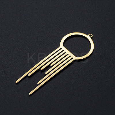 201 Stainless Steel Big Filigree Pendants STAS-T049-T700-2-1