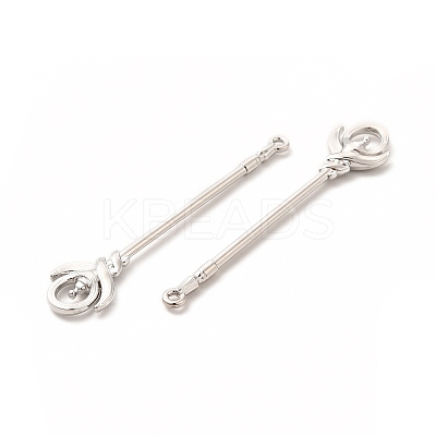 Rack Plating Alloy Big Pendants PALLOY-E025-15P-1