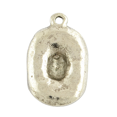 Tibetan Style Alloy Pendants TIBEP-4422-AS-RS-1
