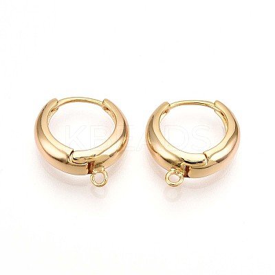 Brass Hoop Earring Finding KK-N261-54G-1