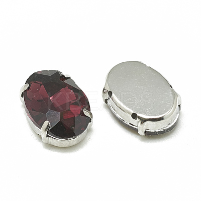Sew on Rhinestone RGLA-T091-13x18mm-18P-1