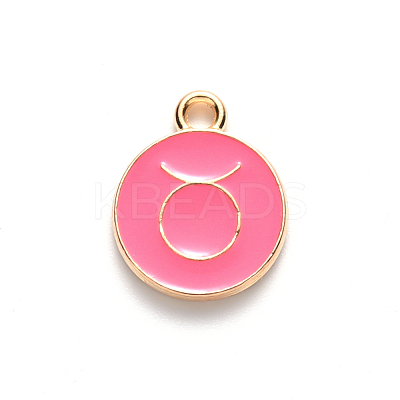 Alloy Enamel Pendants ENAM-S124-01B-03C-1