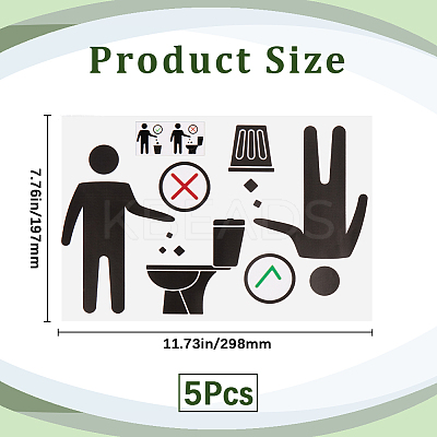PVC Public Toilet Sign Stickers AJEW-WH20006-102B-1