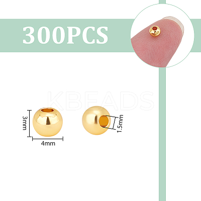 300Pcs Rack Plating Brass Spacer Beads KK-UN0003-25-1