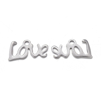 Non-Tarnish Valentine's Day 201 Stainless Steel Charms STAS-F255-015P-1