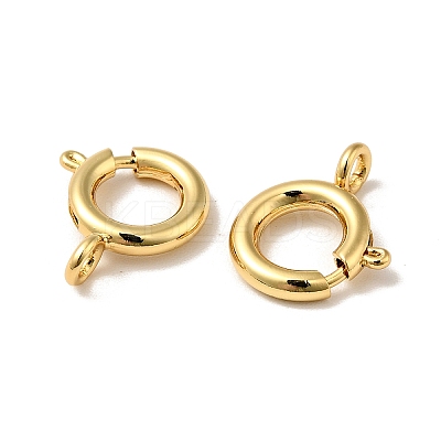 Brass Spring Ring Clasps KK-J301-17G-1