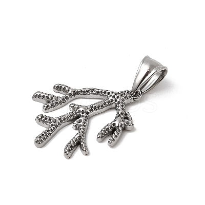 304 Stainless Steel Pendant Rhinestone Settings STAS-B167-13A-P-1
