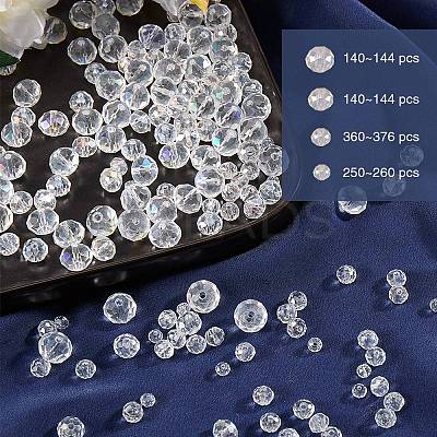 10 Strands 4 Styles Electroplate Glass Beads Strands EGLA-SZ0001-15-1