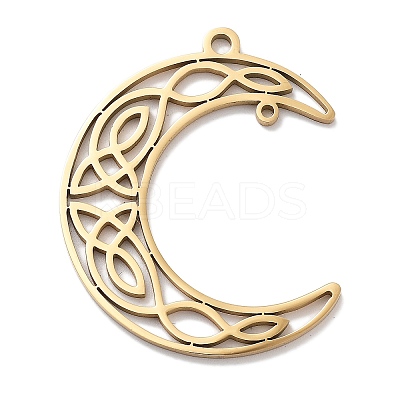 304 Stainless Steel Pendants STAS-U030-07G-1
