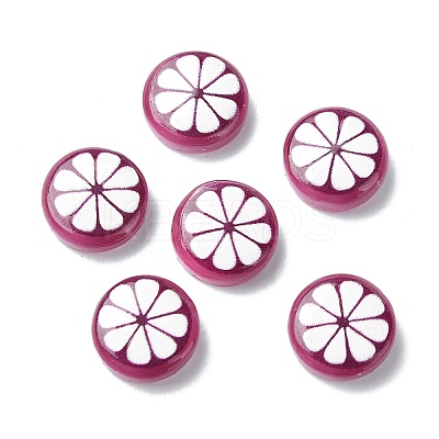 Fruit Series Opaque Resin Cabochons CRES-Q006-01C-1