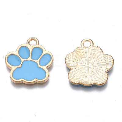 Alloy Enamel Pendants ENAM-T016-22LG-E-RS-1