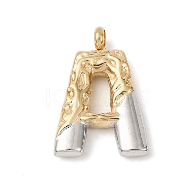 26Pcs 304 Stainless Steel Alphabet Pendants STAS-Z170-01GP-1