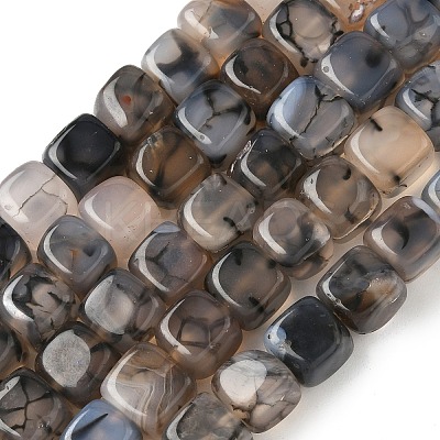Natural Dragon Veins Agate Beads Strands G-G177-E10-05-1