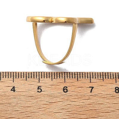 304 Stainless Steel Cuff Rings RJEW-D317-01C-G-1
