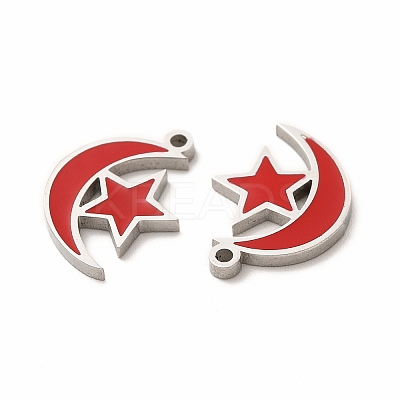 304 Stainless Steel Pendants STAS-F291-05P-1