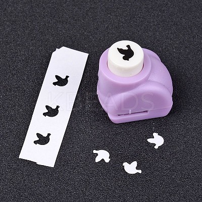 Random Single Color or Random Mixed Color Mini Plastic Craft Paper Punch Sets for Scrapbooking & Paper Crafts LS-AJEW-L051-05-1