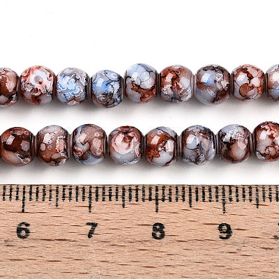 Baking Paint Glass Beads X1-DGLA-N003-6mm-A03-1