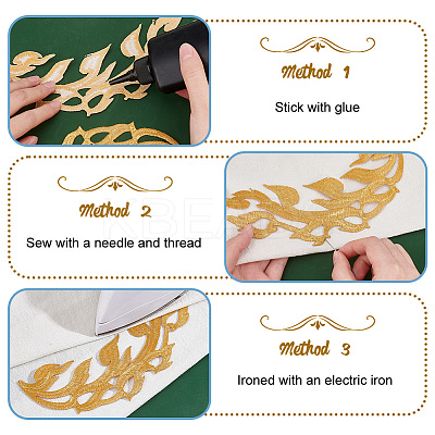 14Pcs 7 Style Auspicious Cloud Computerized Embroidery Cloth Iron on/Sew on Patches DIY-GA0006-30-1