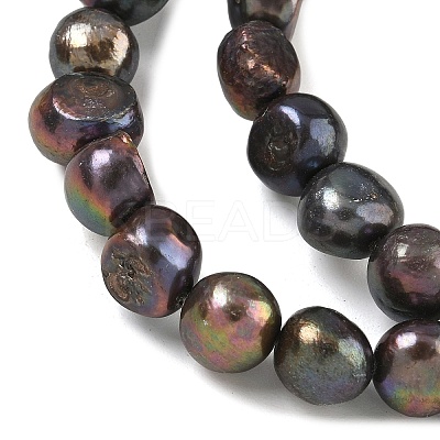 Natural Cultured Freshwater Pearl Beads Strands PEAR-P250214-S-1